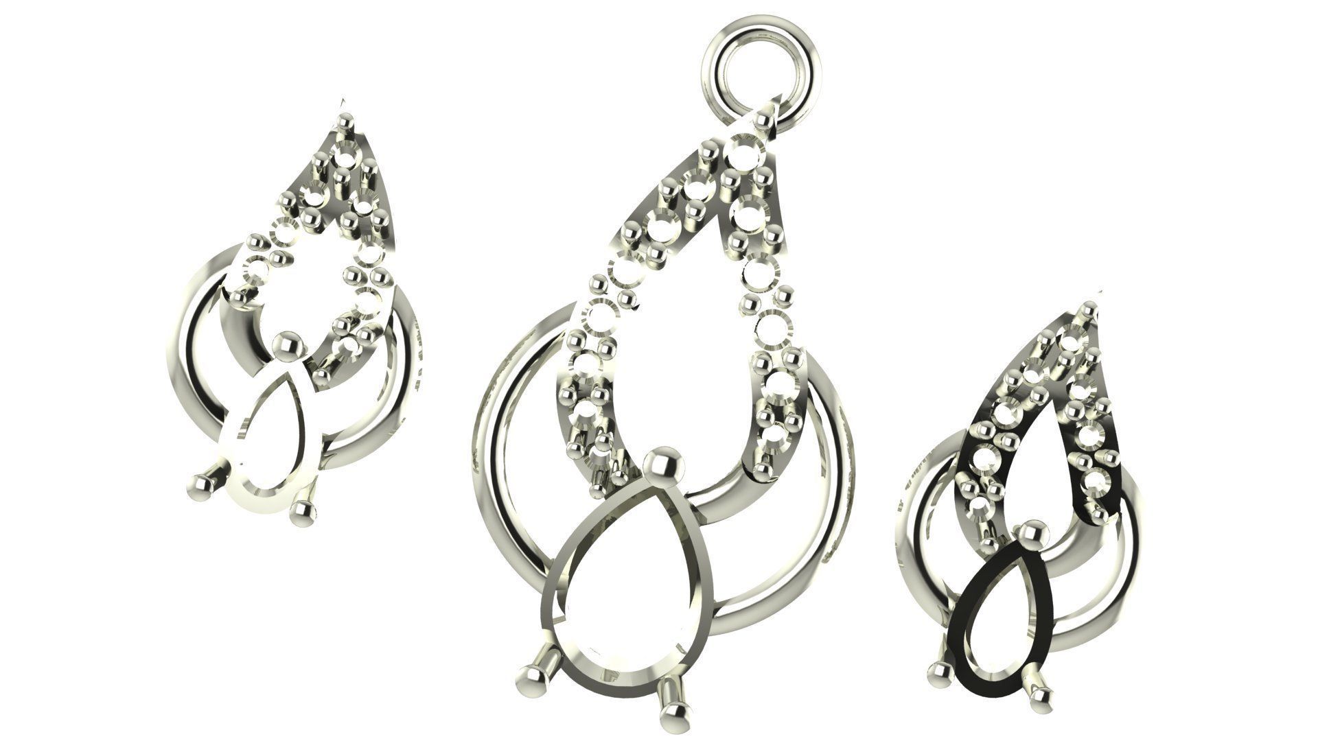 Women pendant 3D print model  3D print model_1