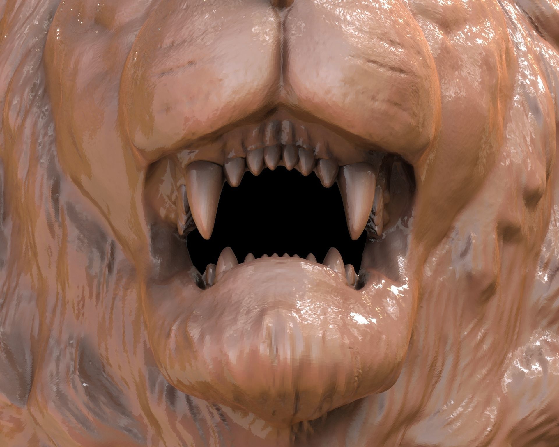 Lion and Lioness Ring Set 3D Model Collection_8