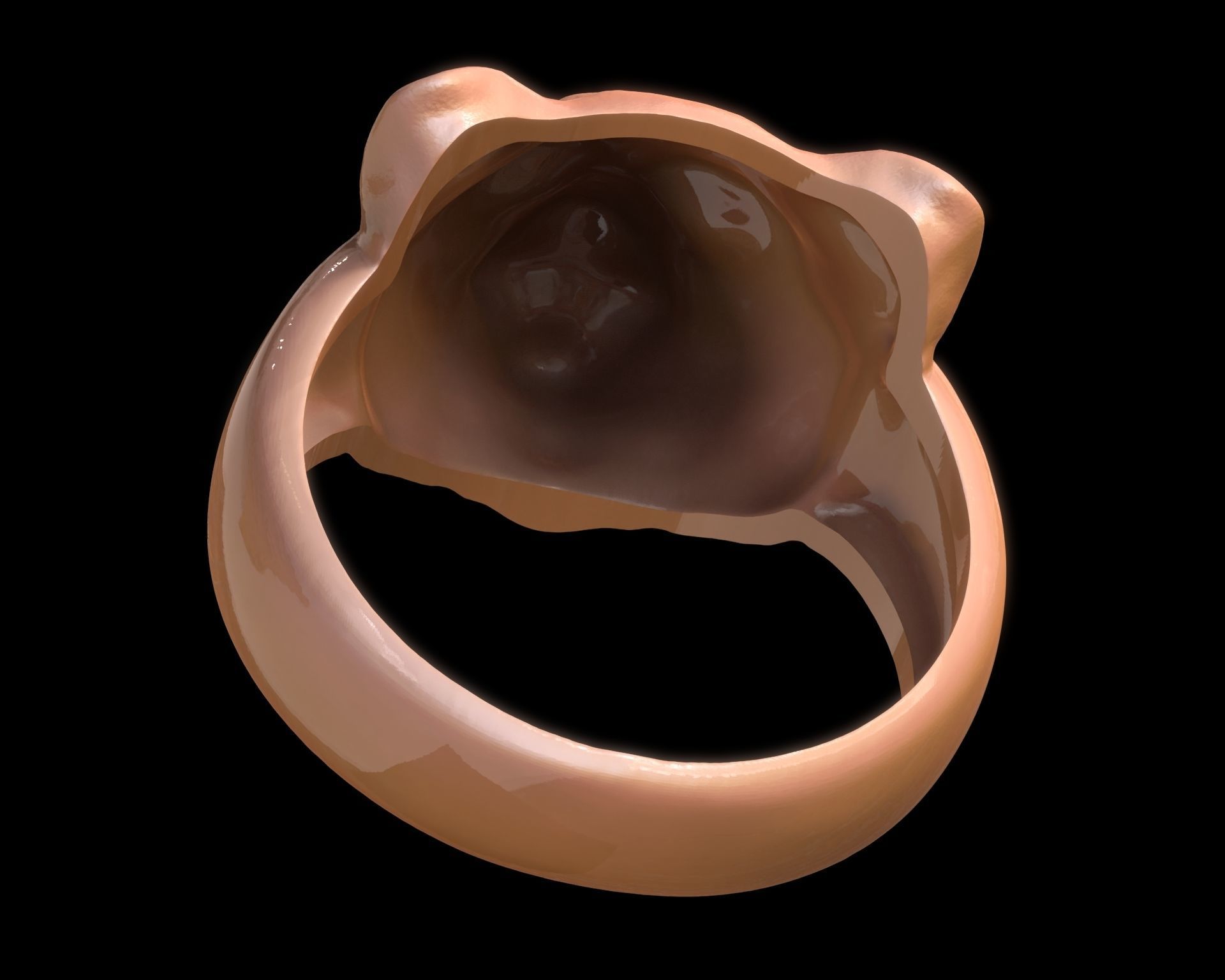 Lion and Lioness Ring Set 3D Model Collection_11