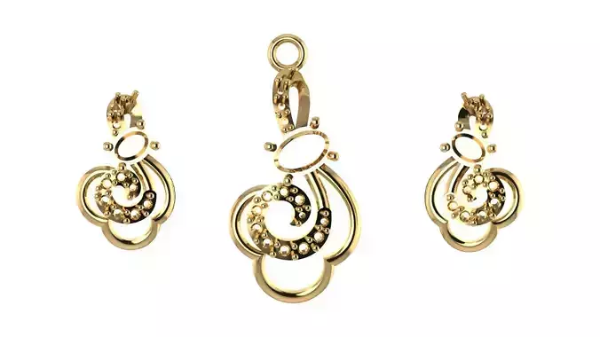 Women pendant 3D print model 