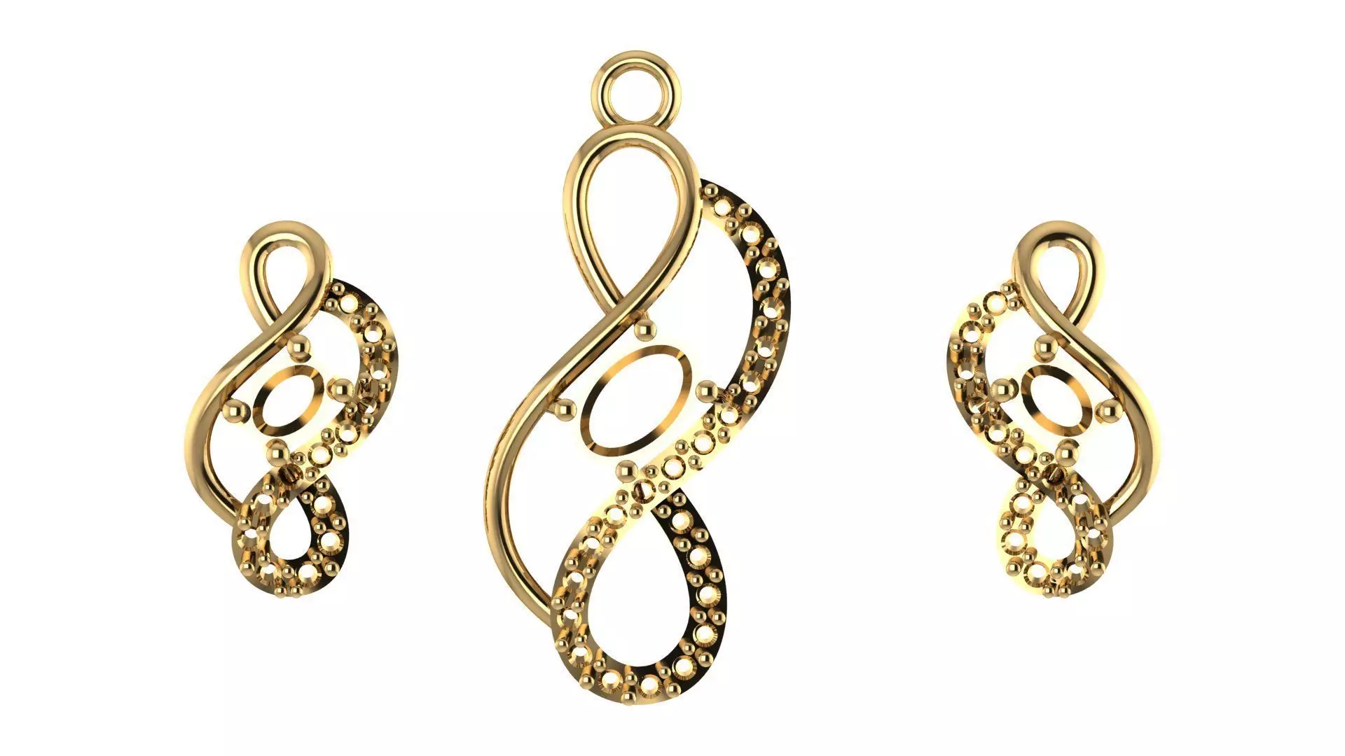 Women pendant 3D print model 3D print model_0