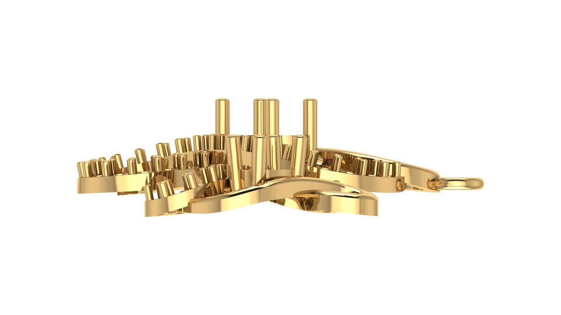 Women pendant 3D print model 3D print model_4