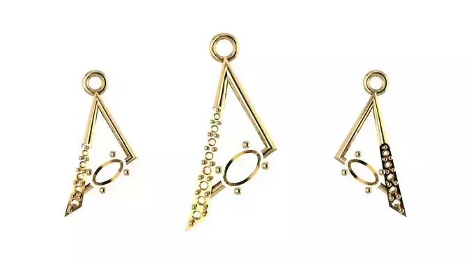 Women pendant 3D print model 