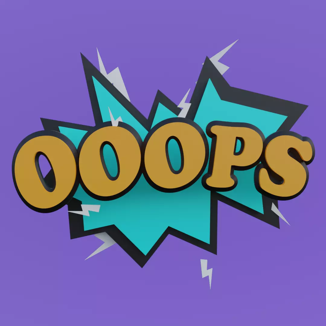 Ooops FX for AR animated Low-poly 3D model_0