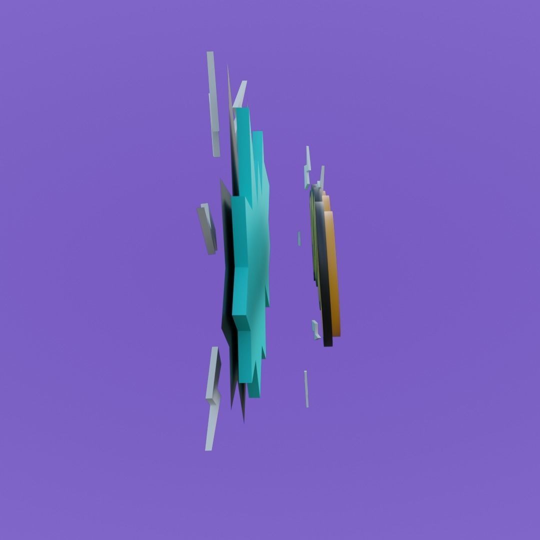 Ooops FX for AR animated Low-poly 3D model_2