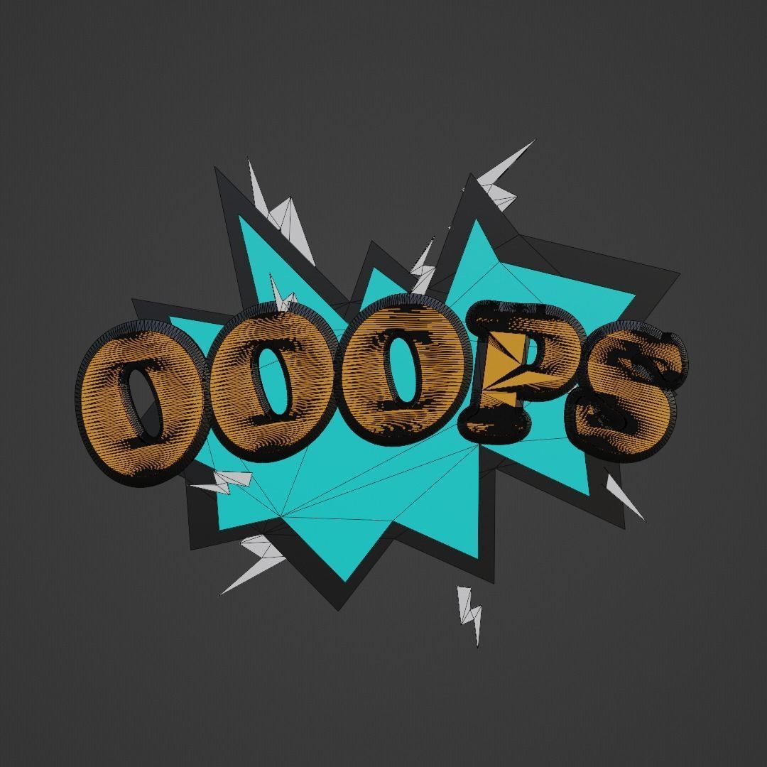 Ooops FX for AR animated Low-poly 3D model_5