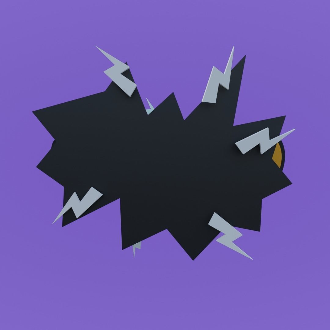 Ooops FX for AR animated Low-poly 3D model_3