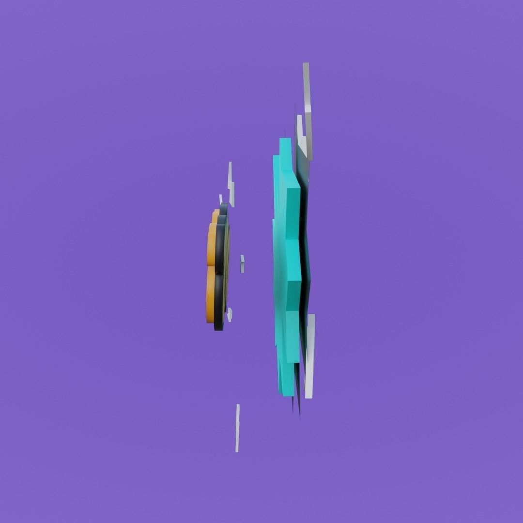 Ooops FX for AR animated Low-poly 3D model_4