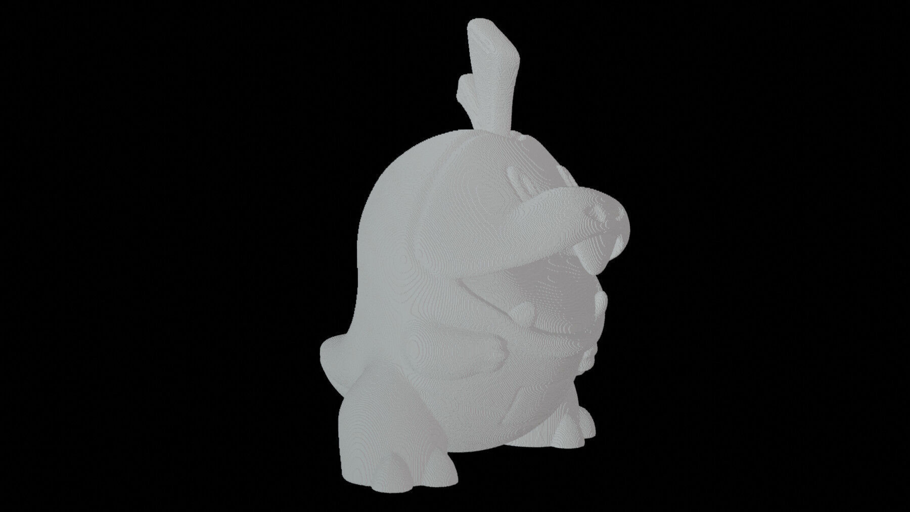 Fuecoco for VOXEL 3d printing 3D print model_1