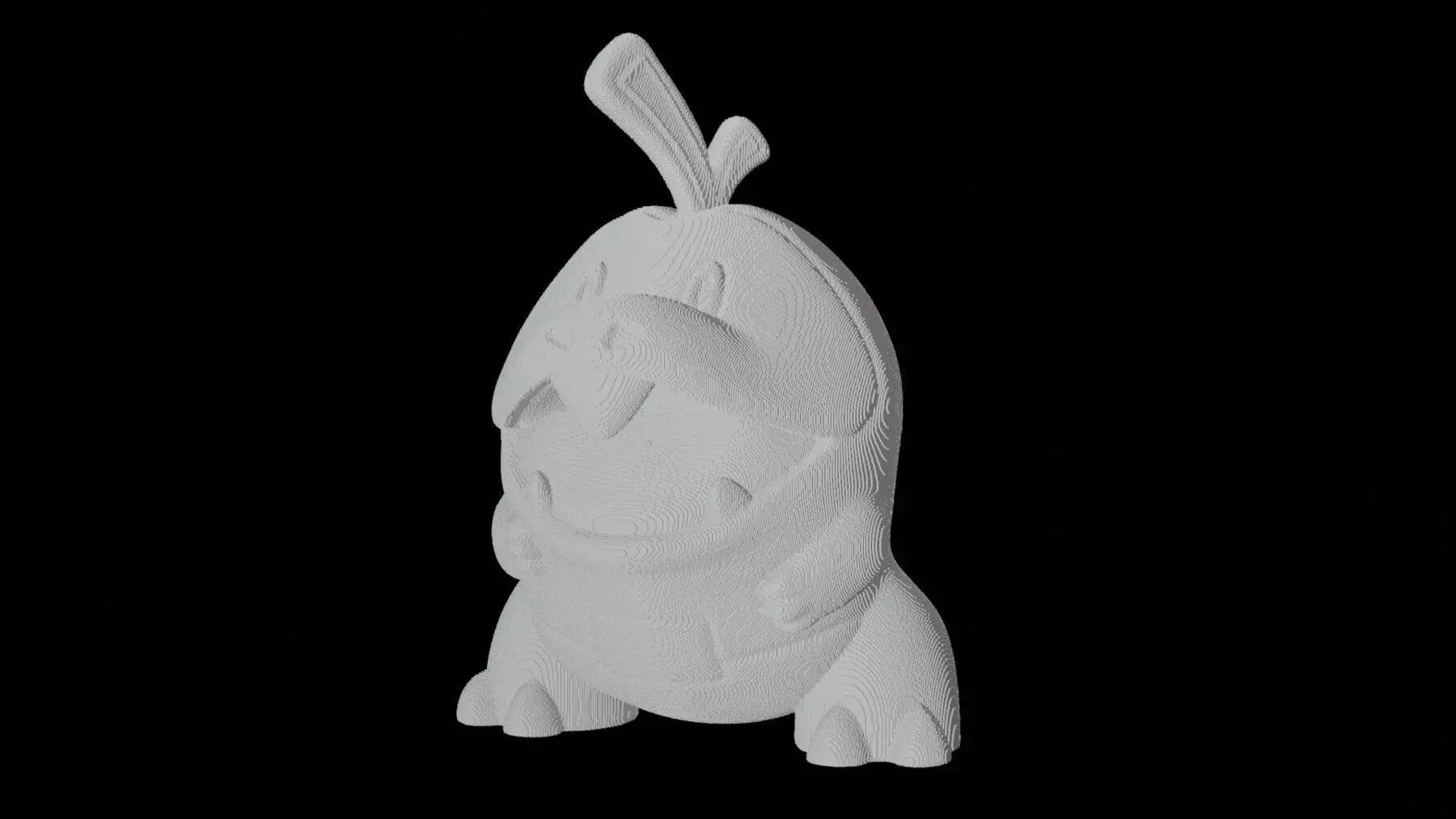 Fuecoco for VOXEL 3d printing 3D print model_0