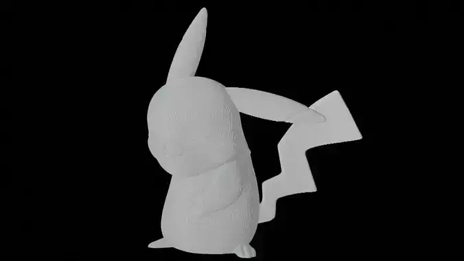 Pikachu VOXEL for 3d printing