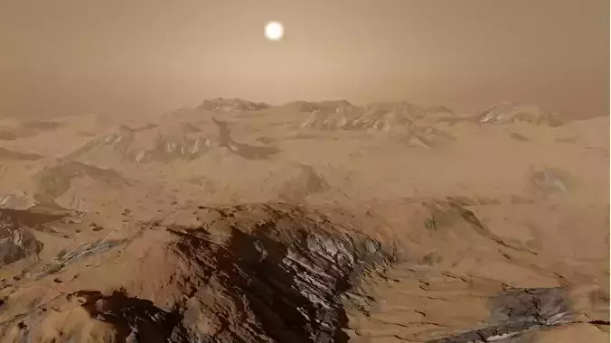 Procedural Surface of Mars 3D model