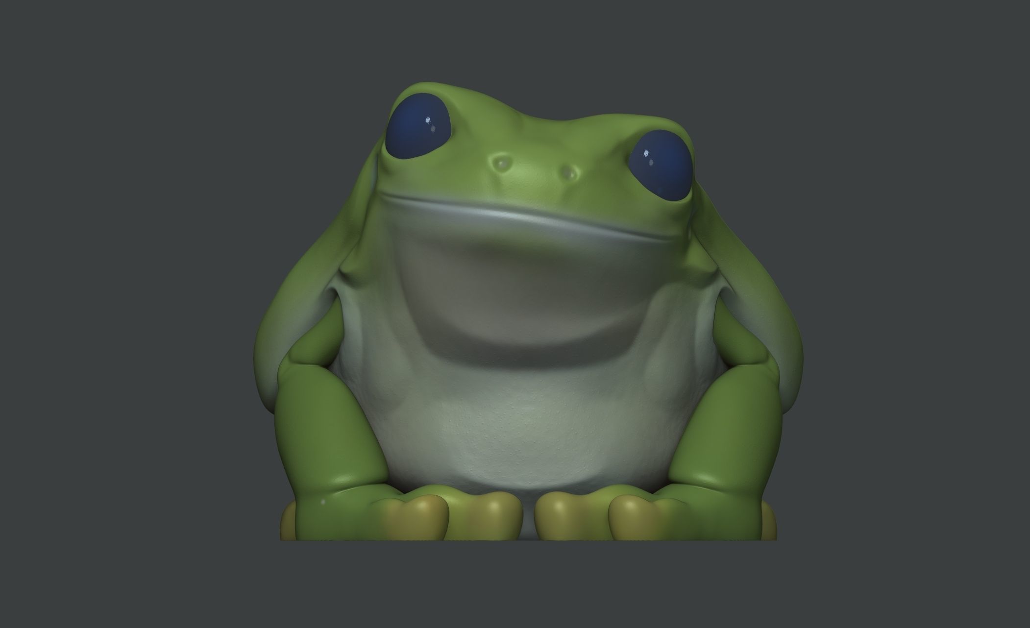 Smile Frog 3D model_2