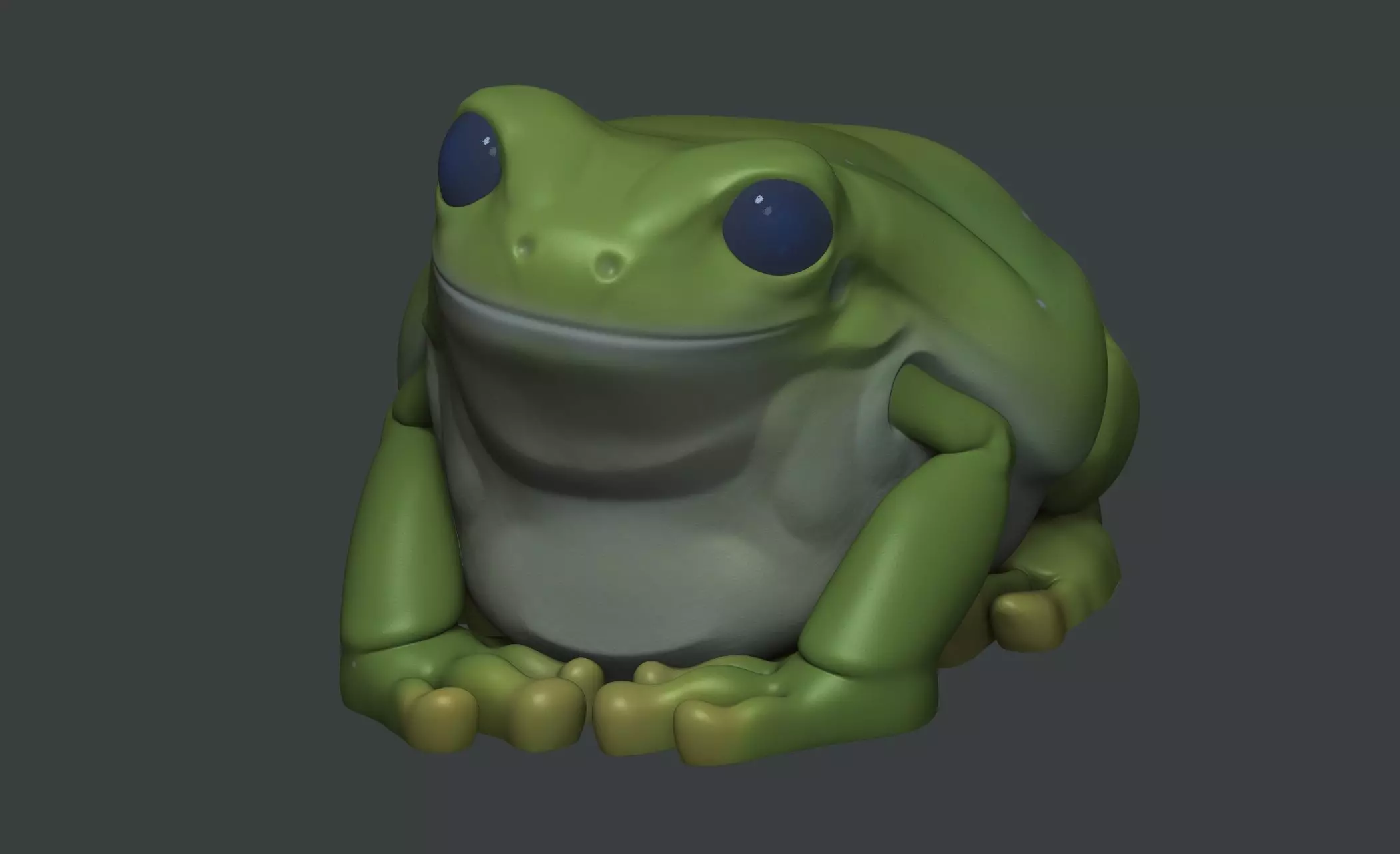 Smile Frog 3D model_0