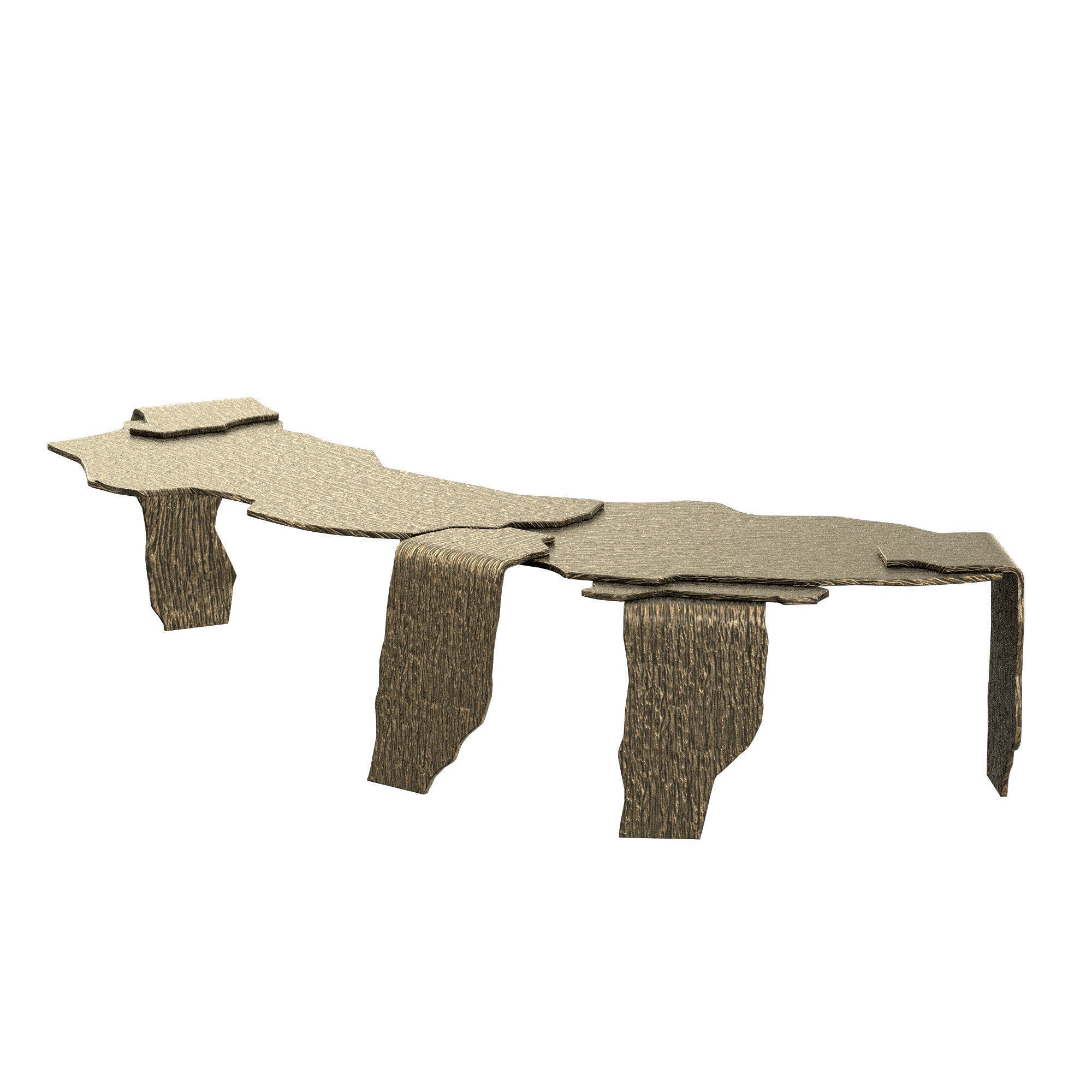 Mantle Bench 3D model_4