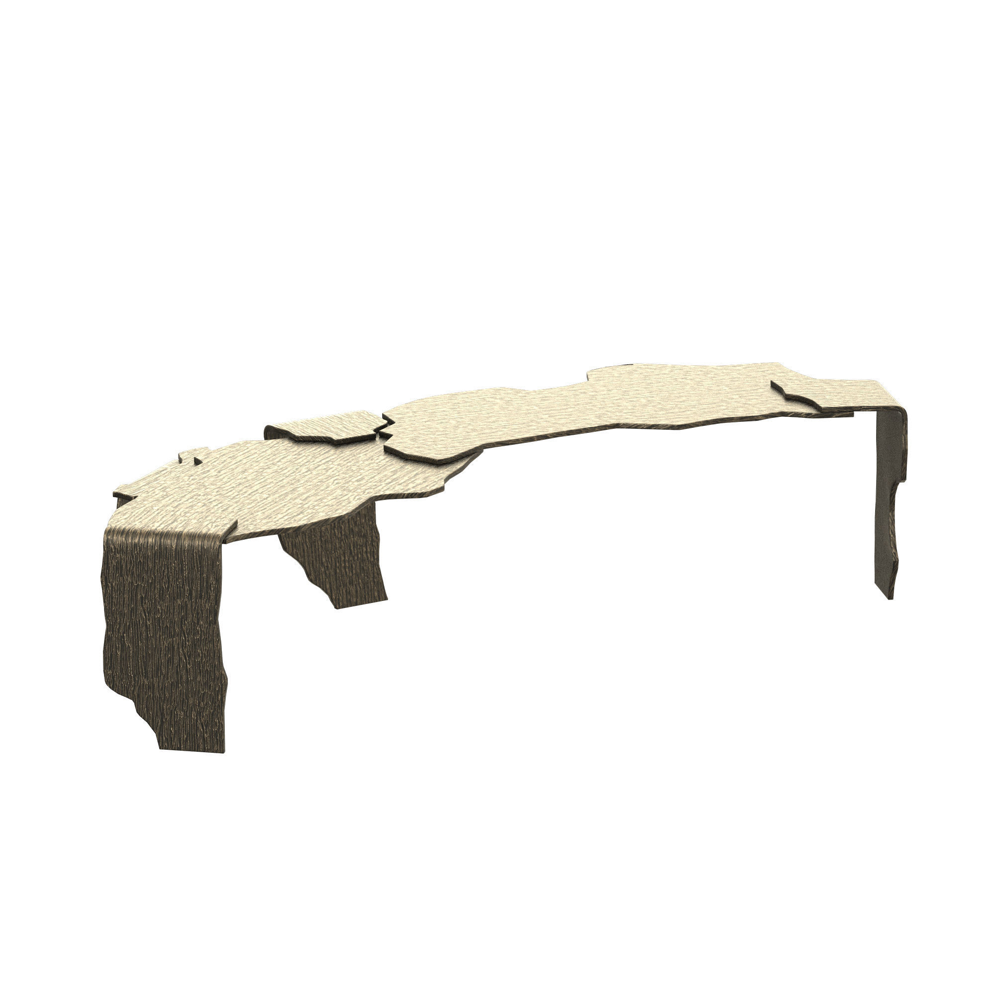 Mantle Bench 3D model_1