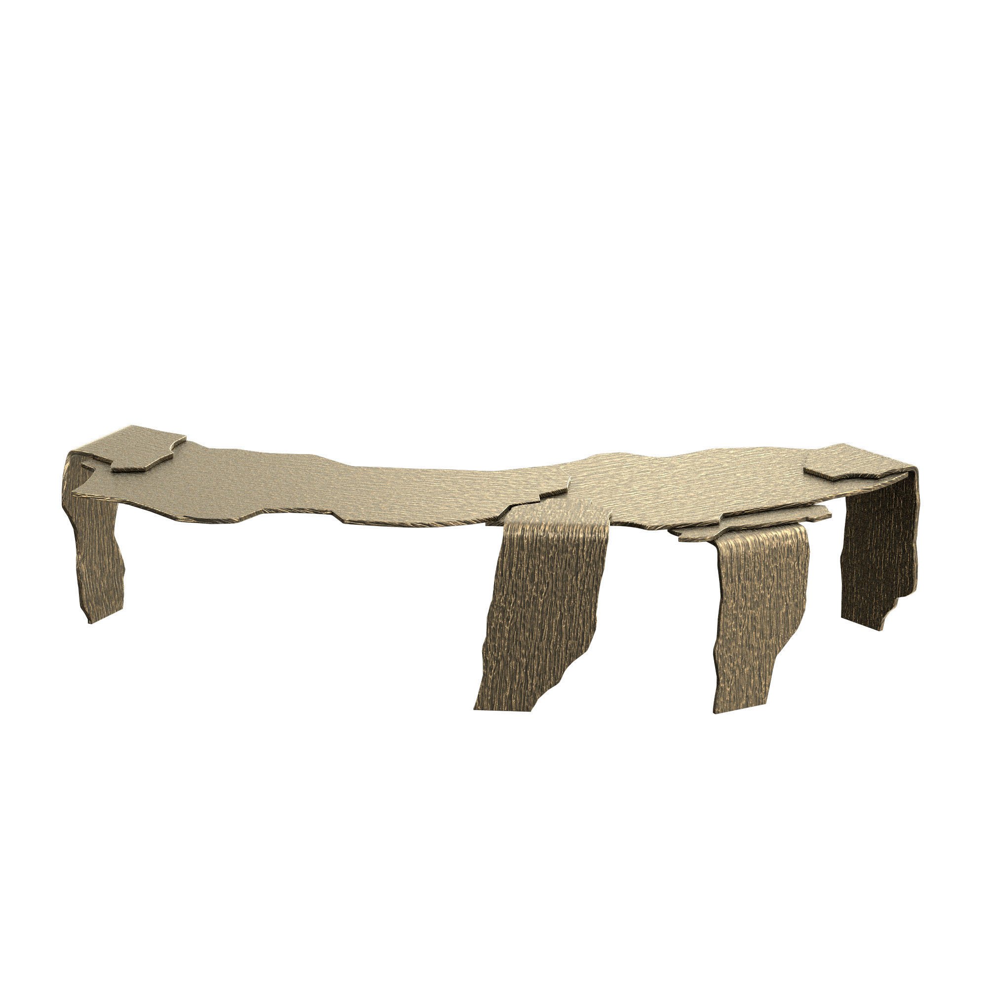 Mantle Bench 3D model_3