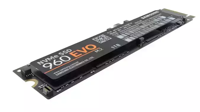 SSD M2 Hard Drive Samsung 960 EVO 3D model