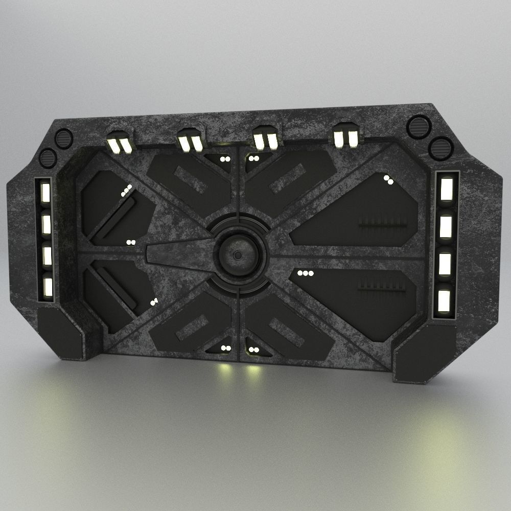 Sci Fi Door 3D model_9