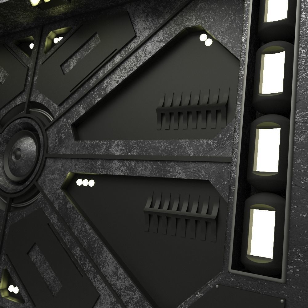 Sci Fi Door 3D model_3