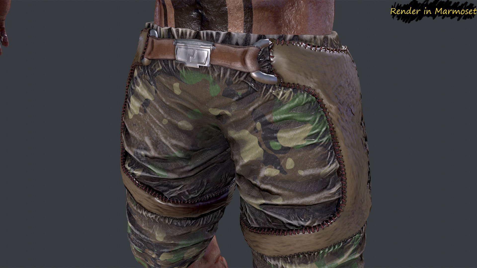 Lizard Mutant Low-poly 3D model_4