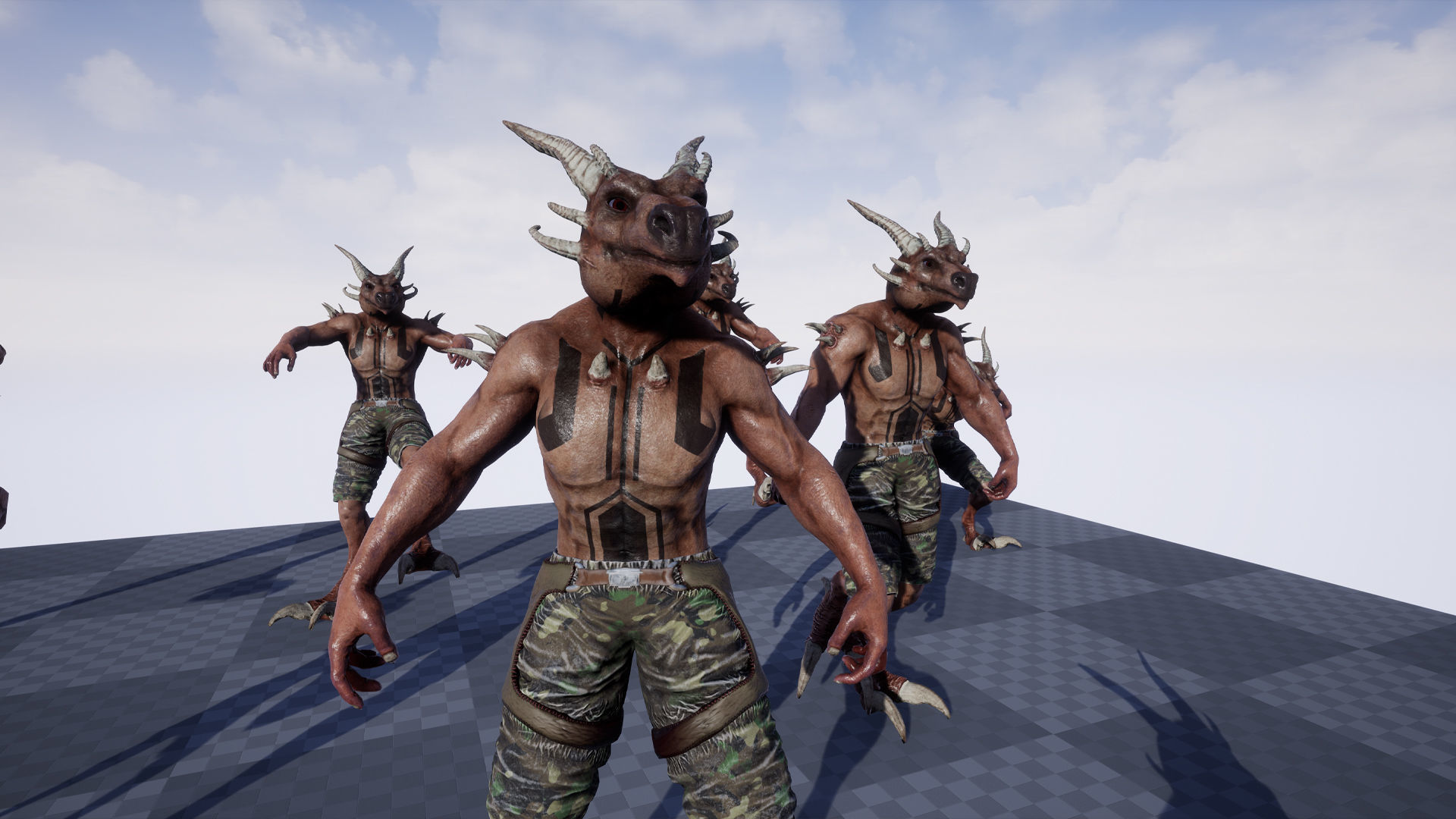 Lizard Mutant Low-poly 3D model_9