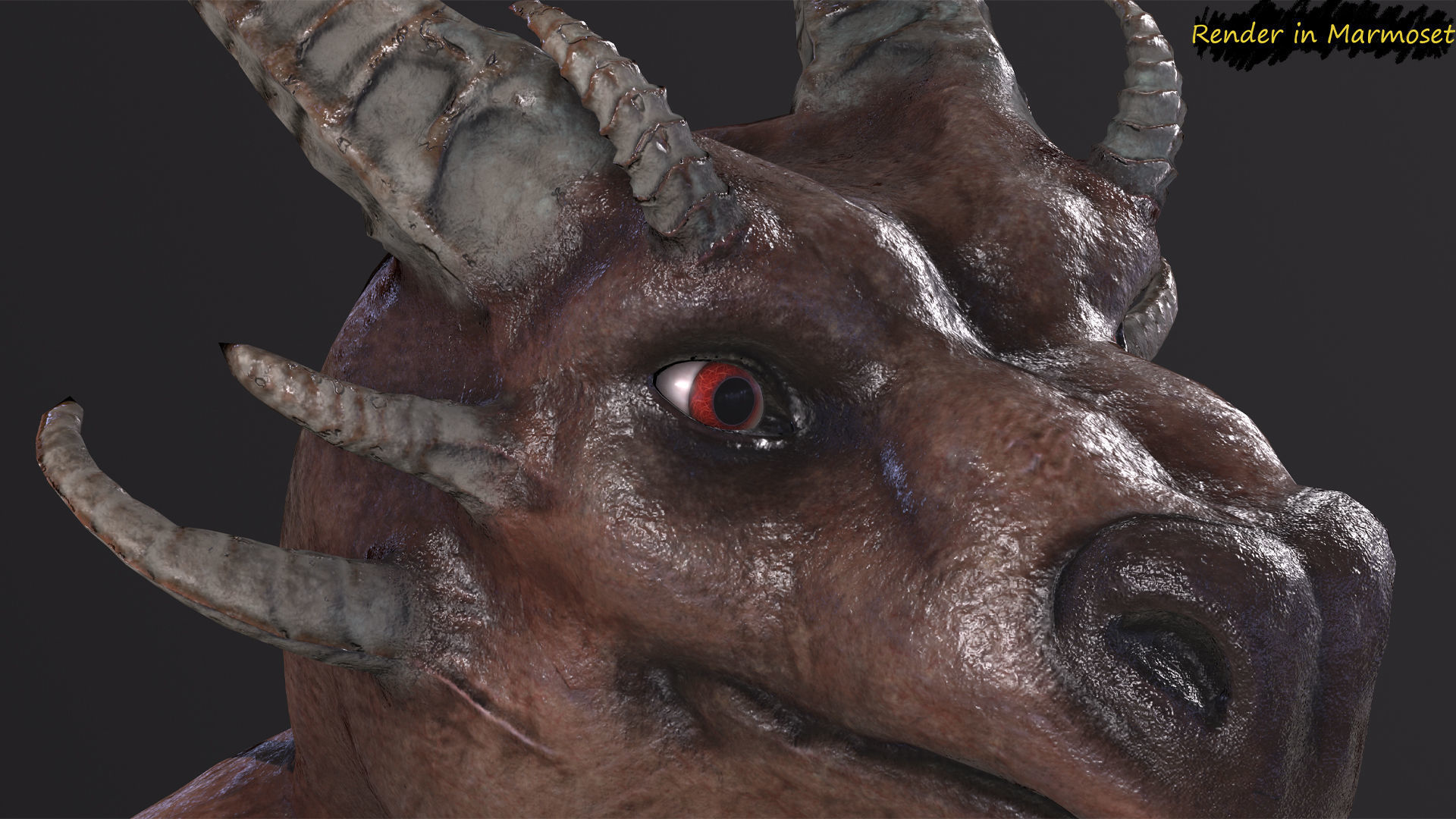 Lizard Mutant Low-poly 3D model_8