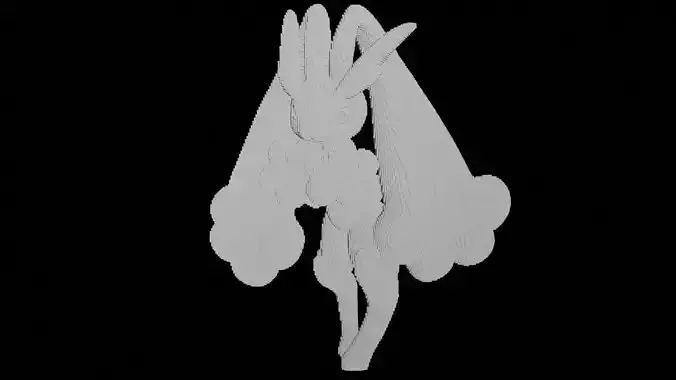 Lopunny VOXEL for 3d printing