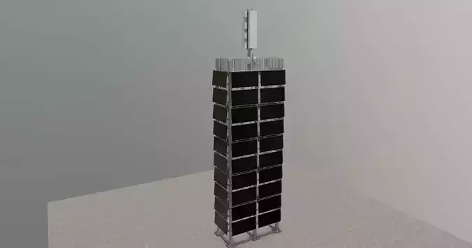 Vertical Solar Panel Tower Type-1