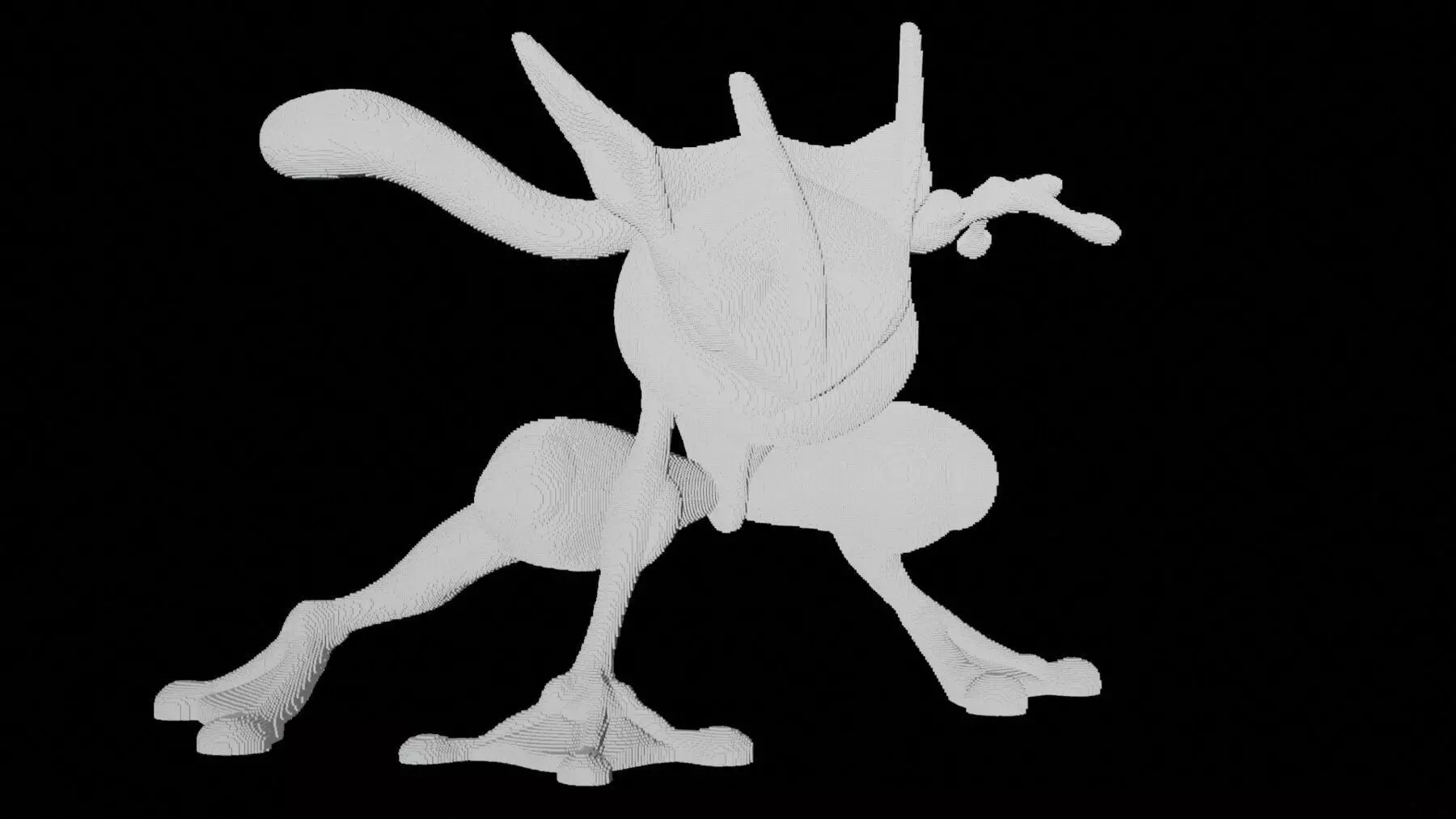 Greninja VOXEL for 3d printing 3D print model_0