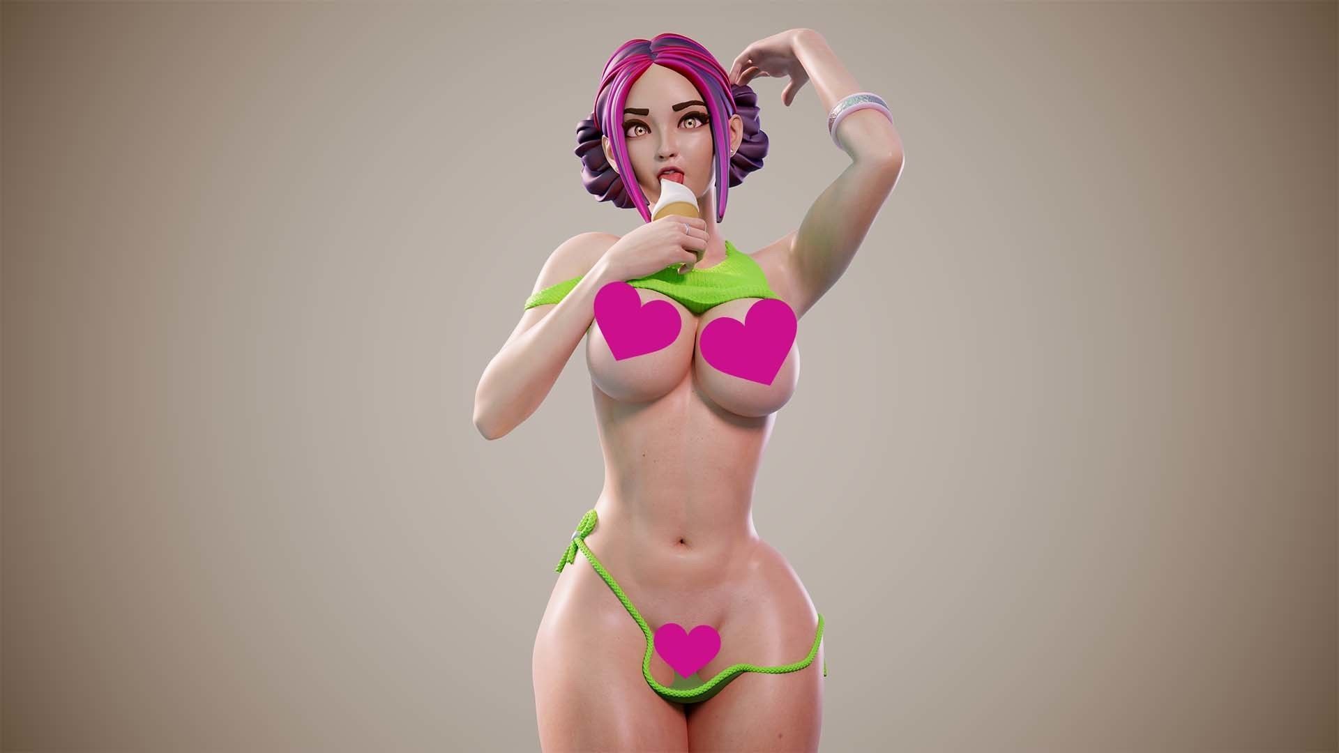 3D Print model - Girl on the beach - c 3D print model_4