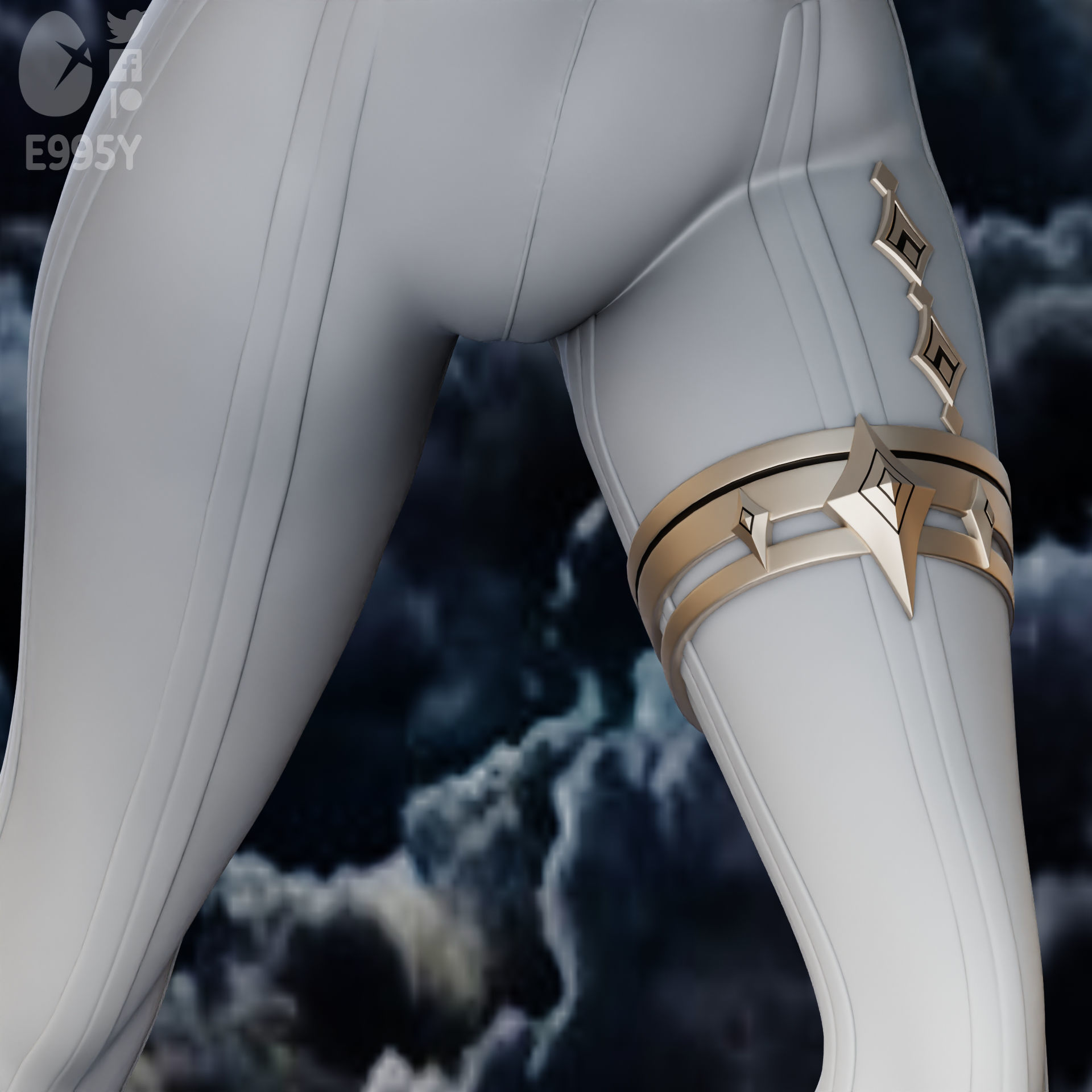 Genshin Impact - Layla Figure STL File For 3D Printing 3D print model_9