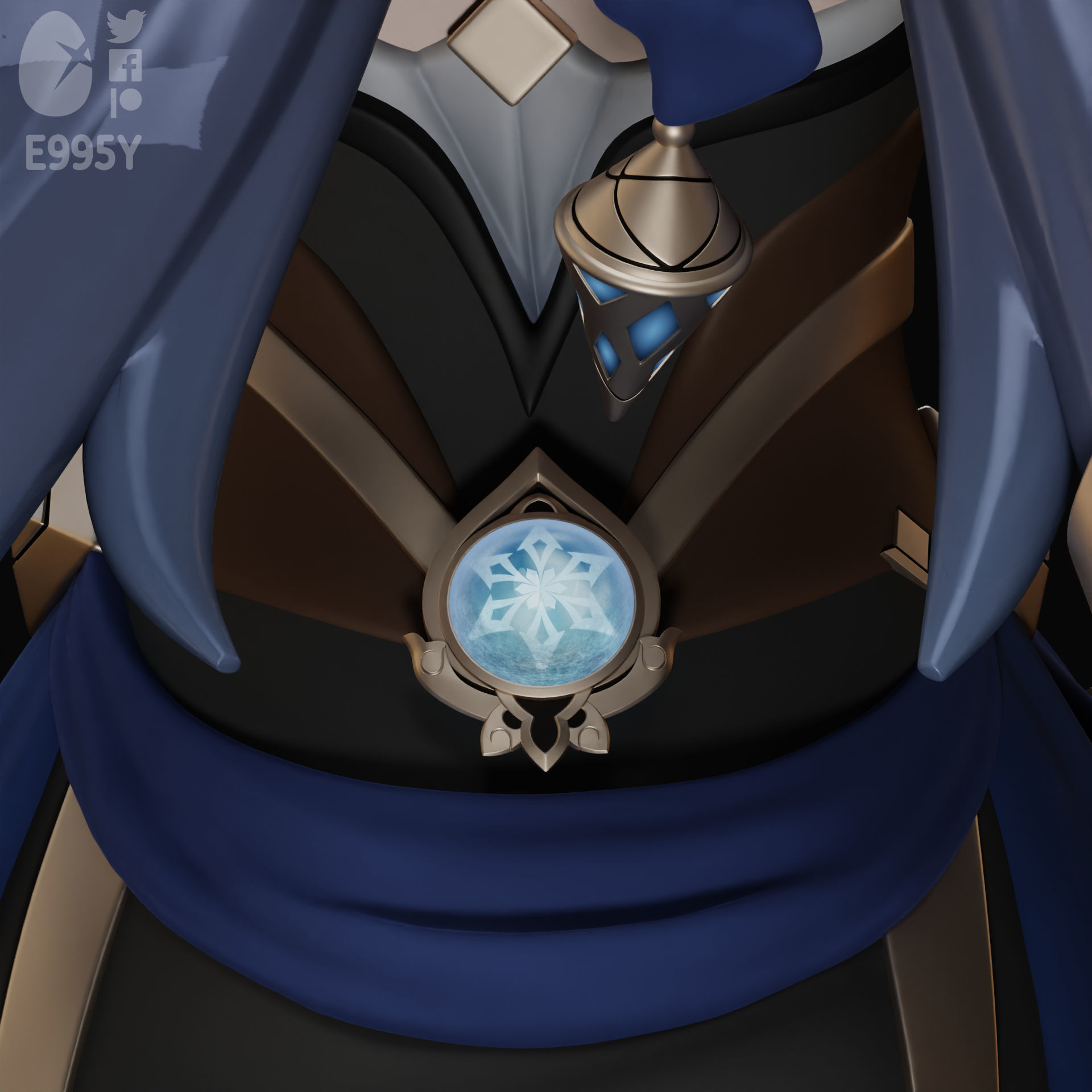 Genshin Impact - Layla Figure STL File For 3D Printing 3D print model_7