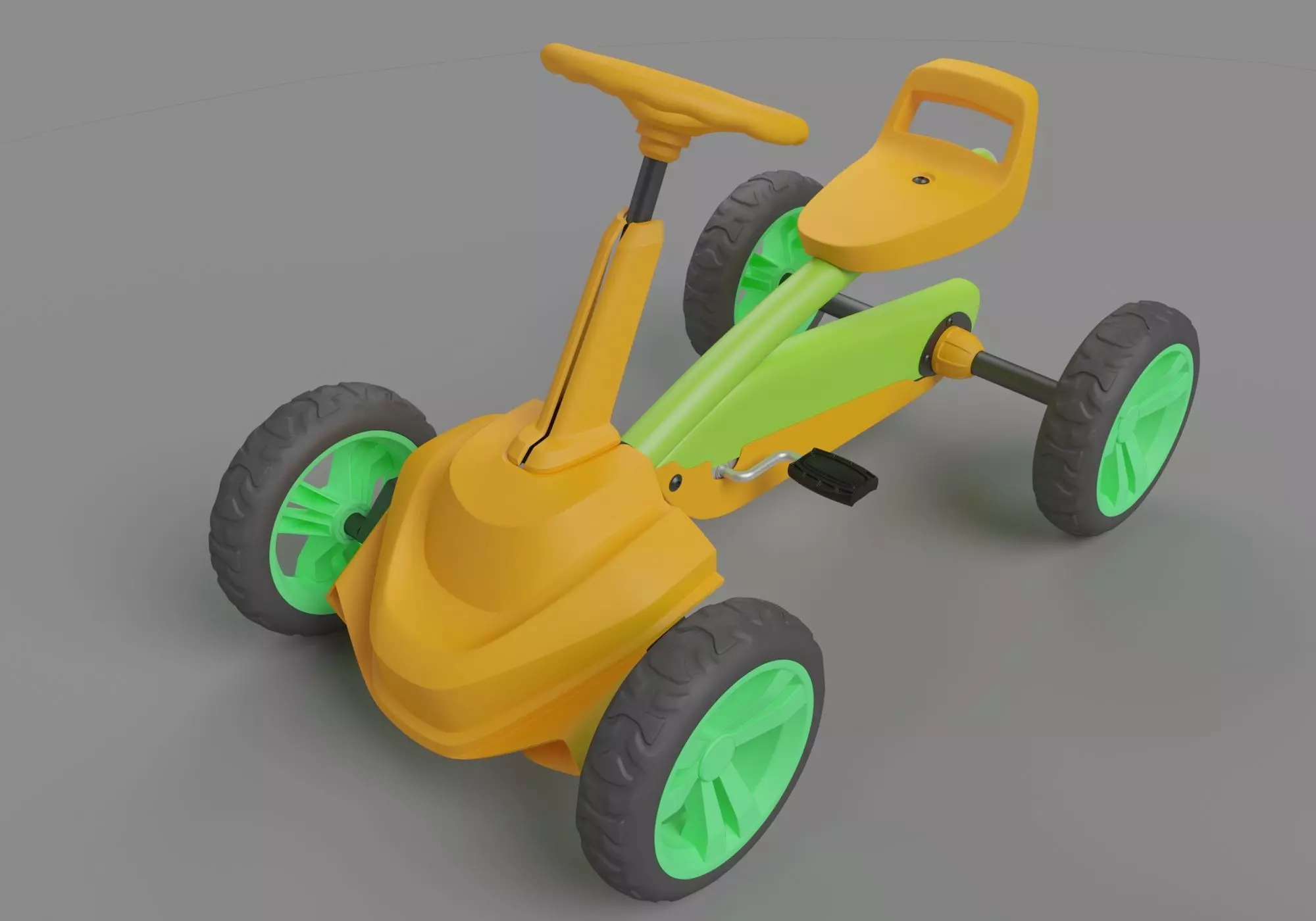 pedal kart design 3D model_0