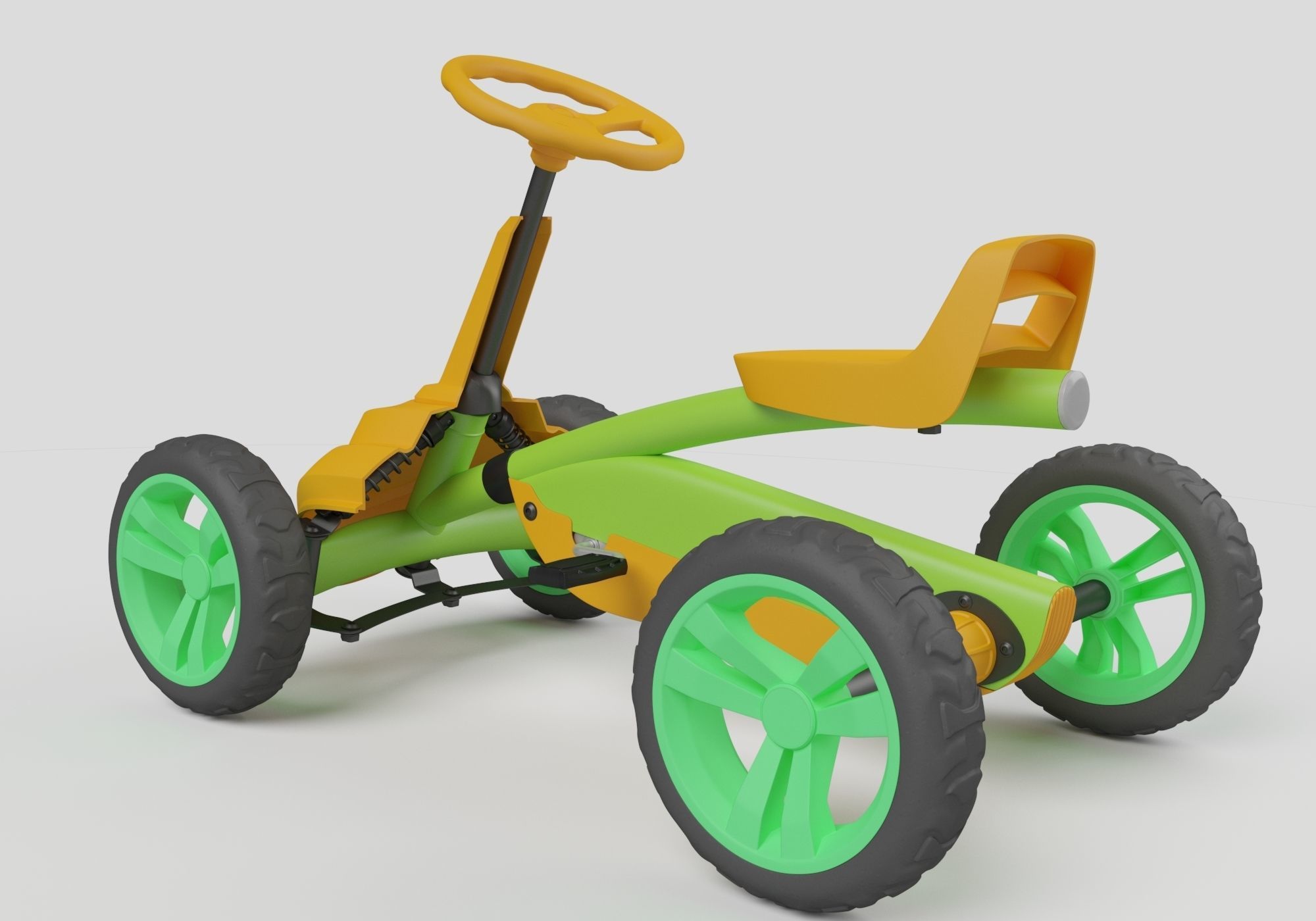 pedal kart design 3D model_7
