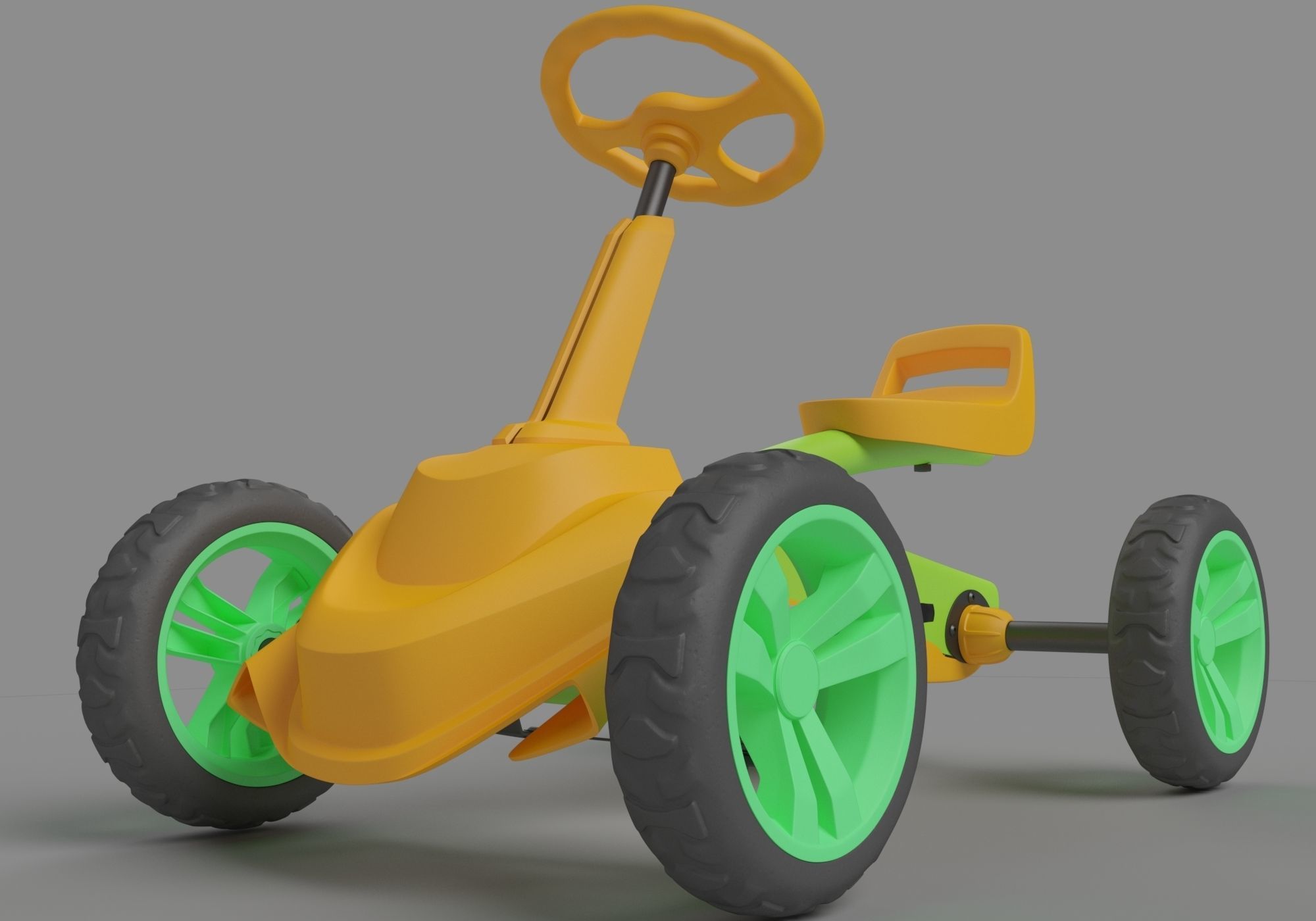pedal kart design 3D model_2