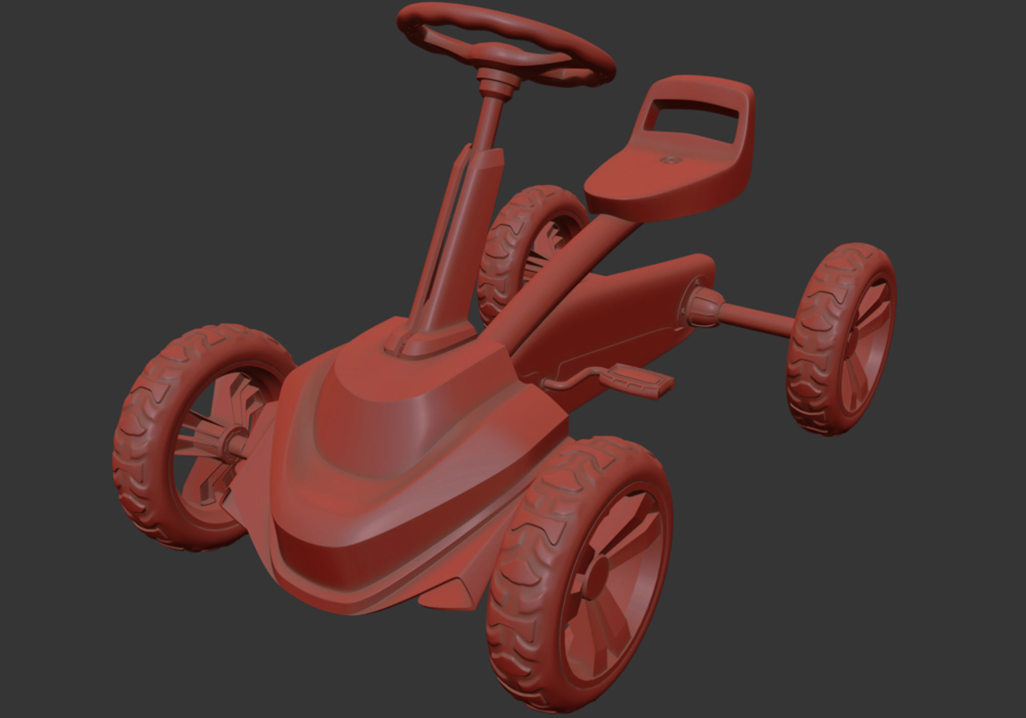 pedal kart design 3D model_12
