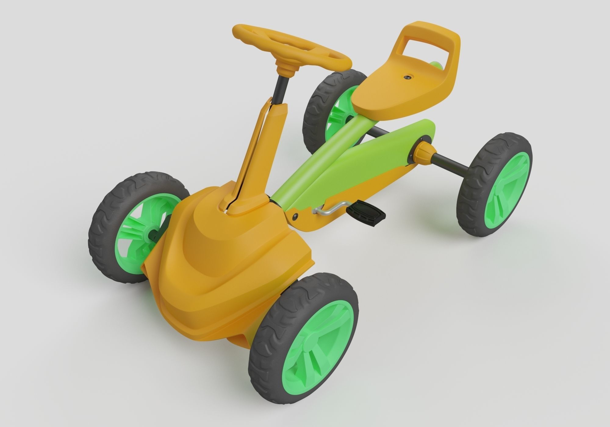 pedal kart design 3D model_8