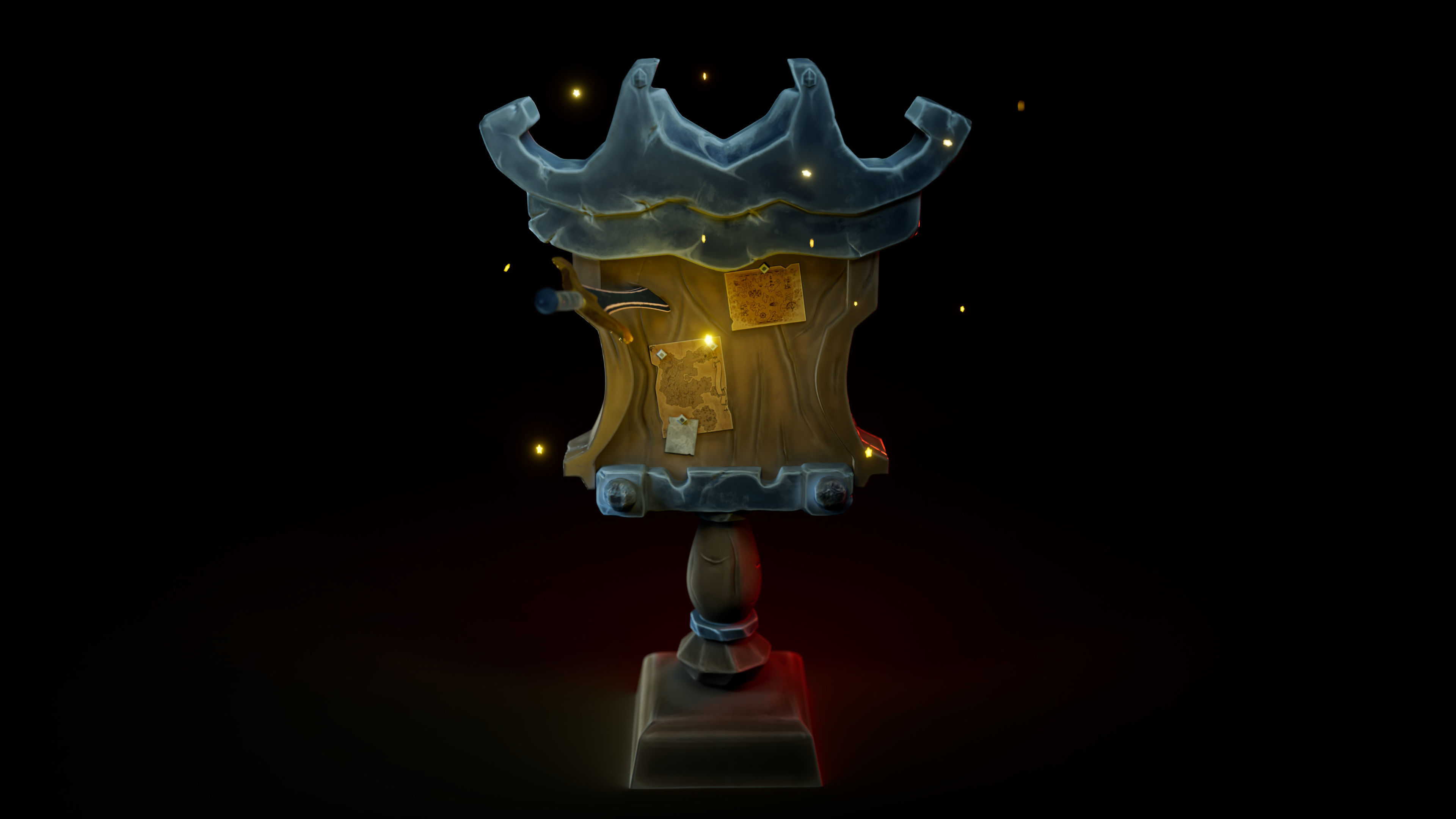 Ancient Trails Orienteering Relic Orienteering board 3D model_2