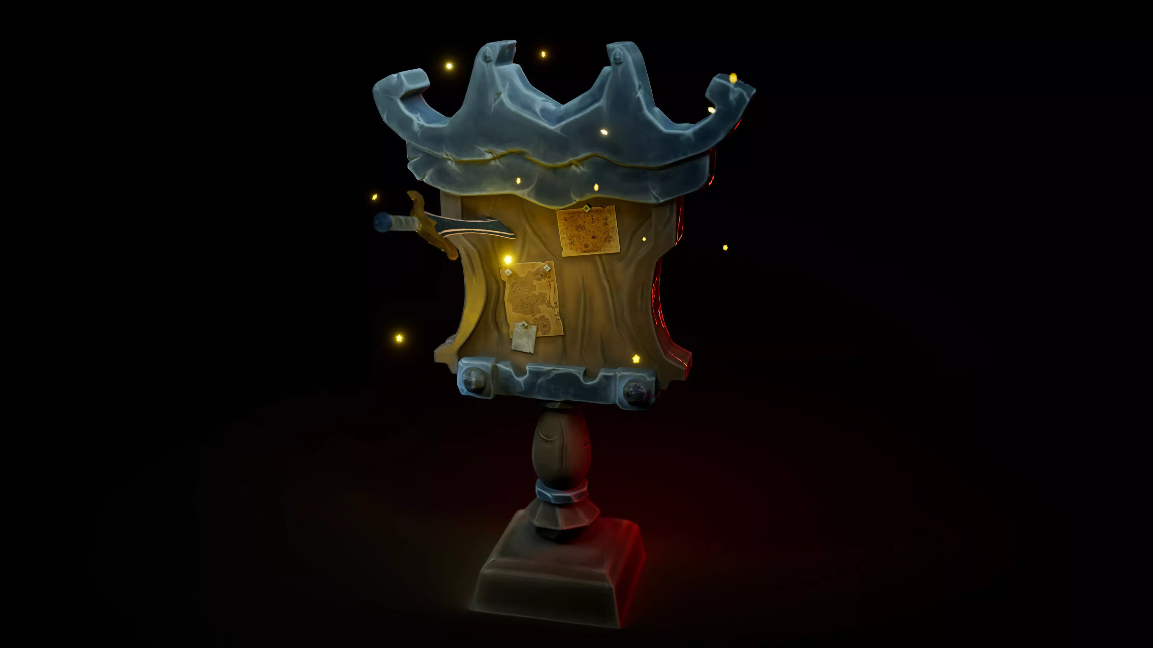 Ancient Trails Orienteering Relic Orienteering board 3D model_0