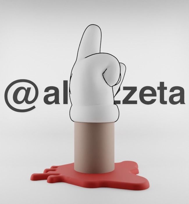 Kaws Fuck Fake Friends BFF x Companion Textured Low-poly 3D model_24