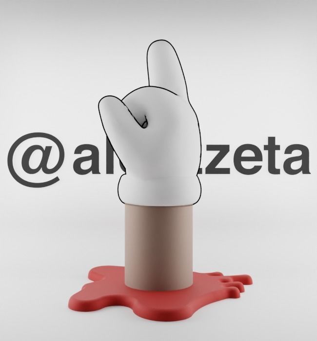 Kaws Fuck Fake Friends BFF x Companion Textured Low-poly 3D model_33