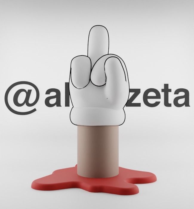 Kaws Fuck Fake Friends BFF x Companion Textured Low-poly 3D model_29