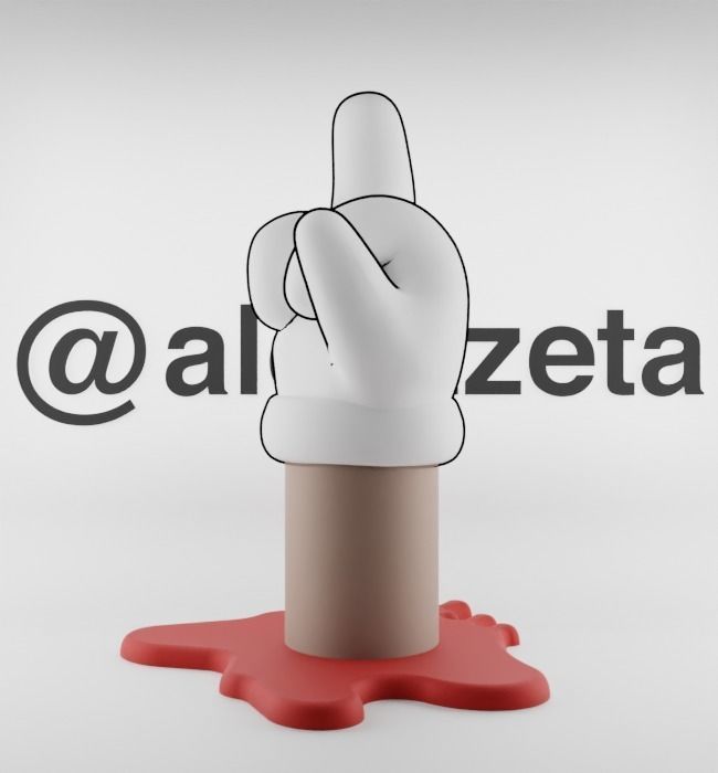 Kaws Fuck Fake Friends BFF x Companion Textured Low-poly 3D model_31