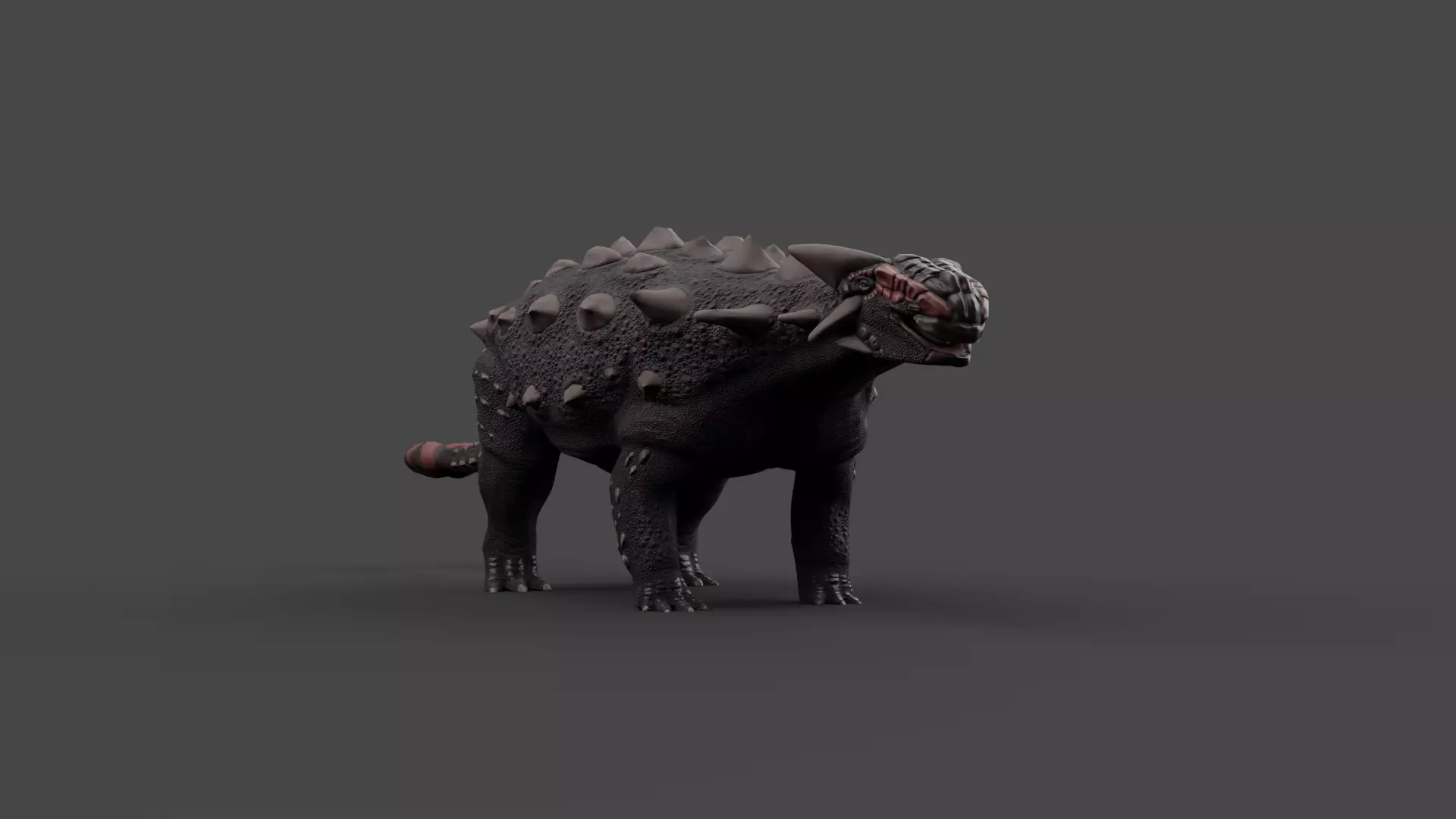 Ankylosaurus Low-poly 3D model_0