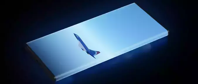 Aerospatiale BAC Concorde Pepsi livery Low-poly 3D model