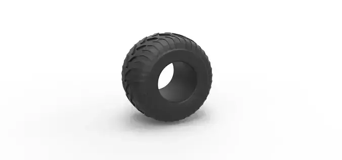 Monster Jam tire 30 Scale 1 to 25