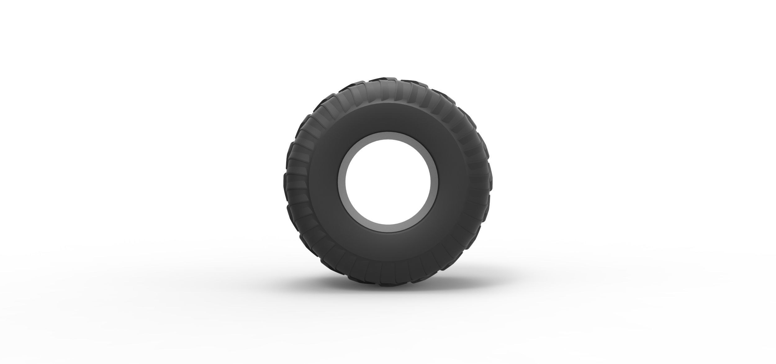Monster Jam tire 30 Scale 1 to 25 3D print model_4