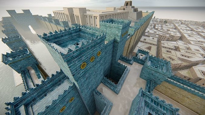 Fortress of Babylon 3D model 2