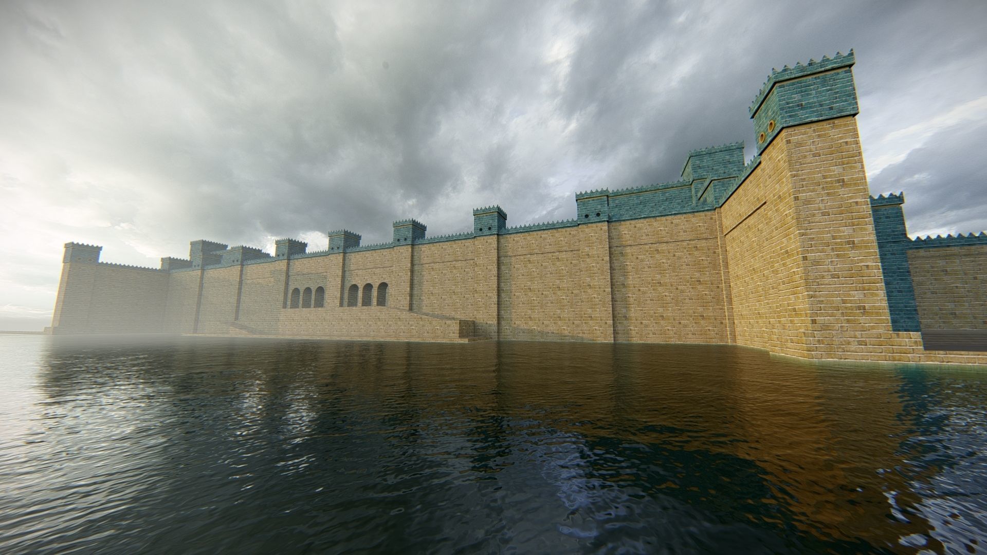 Fortress of Babylon 3D model_2